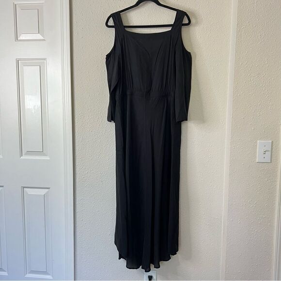 Soft Surroundings Brigette Tencel Maxi Dress in Black NEW Size Medium - Picture 7 of 9